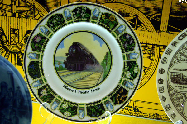 Plate commemorating Missouri Pacific Lines at California State Railroad Museum. Sacramento, CA.