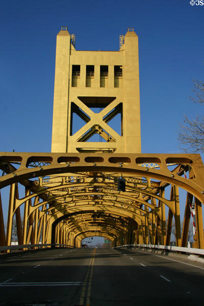 Arches of Tower Bridge. Sacramento, CA.
