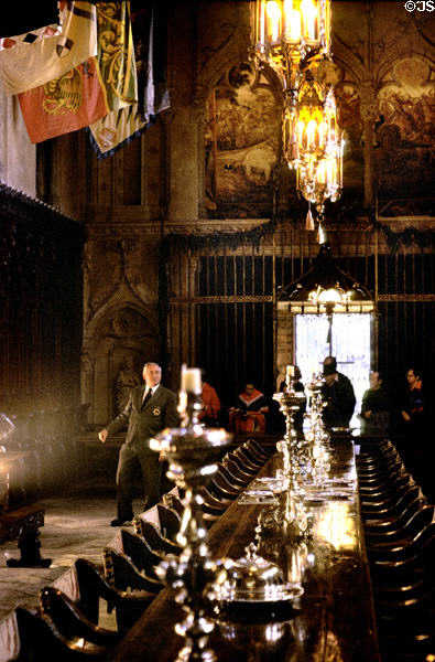 Dining hall of Hearst Castle. CA.