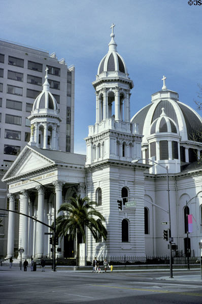 Cathedral Basilica of Saint Joseph (1876) (80 South Market St.). San Jose, CA. Architect: Bryan J. Clinch. On National Register.
