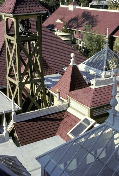 Winchester house turrets & towers. San Jose, CA.