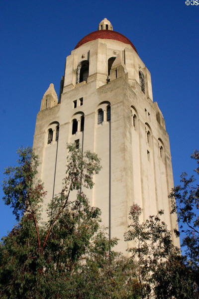 Hoover Tower (1941) (87m) at Stanford University. Palo Alto, CA. Architect: Arthur Brown, Jr..