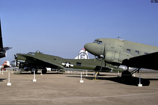 Array of aircraft at March Field Air Museum. CA.