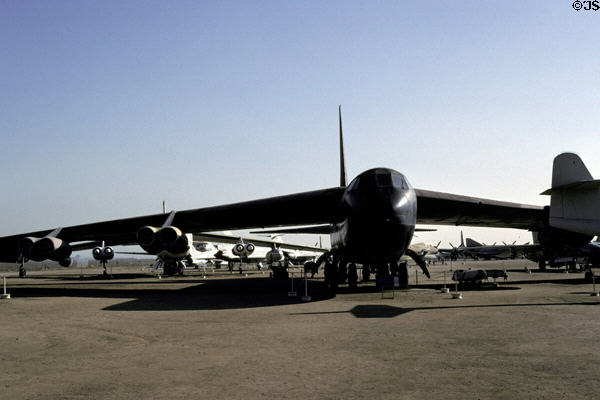 Boeing B-52D Stratofortress (1957) at March Field Air Museum. CA.