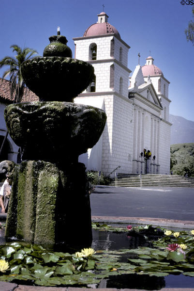 Santa Barbara Mission (1786) (2201 Laguna St.). Santa Barbara, CA. Architect: Father Antonio Ripoll. On National Register.