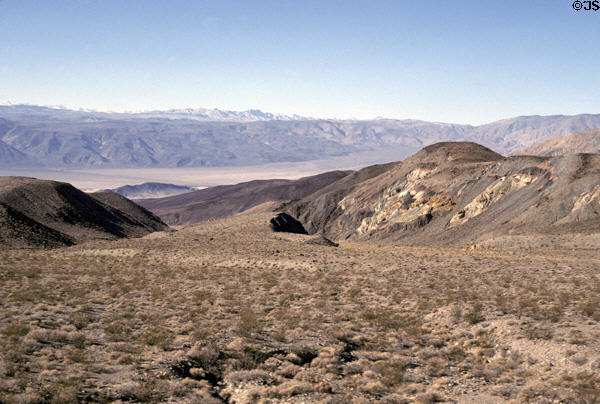 Hilly desert landscape of Death Valley National Park. CA.