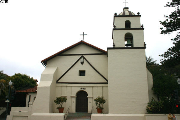 San Buenaventura Mission (1782). Ventura, CA. On National Register.