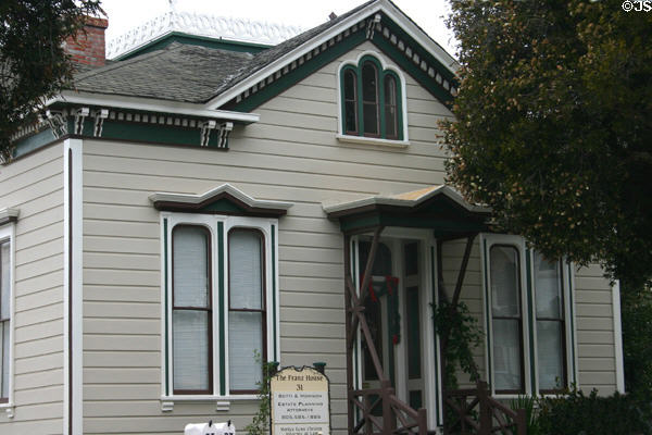 Emmanuel Franz House (c1891) (31 N. Oak St.). Ventura, CA. Style: Italianate. On National Register.