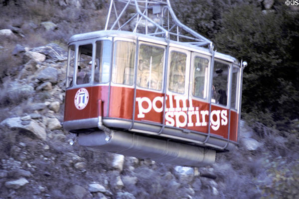 Palm Springs Aerial Tramway car. CA.