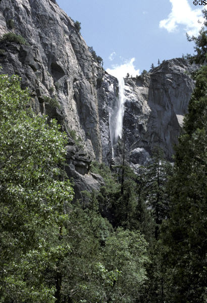 Bridalveil Falls in Yosemite National Park. CA.