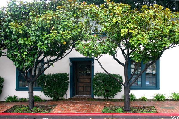 Gabriel de la Torre adobe (pre 1847), thought to be the first U.S. Federal Court in Monterey (on Polk at Hartwell). Monterey, CA.