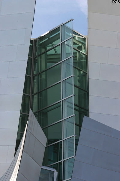 Windows of Disney Concert Hall. Los Angeles, CA.
