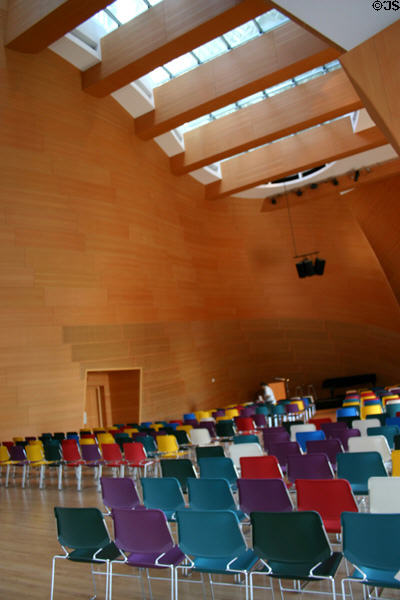 Interior music chamber in Disney Concert Hall. Los Angeles, CA.