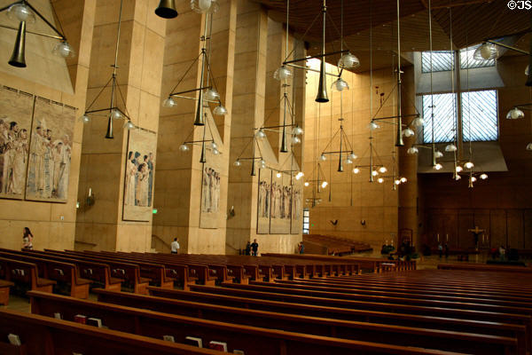 Interior of Our Lady of the Angels Cathedral. Los Angeles, CA.