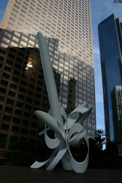 Sculpture before Wells Fargo Tower. Los Angeles, CA.