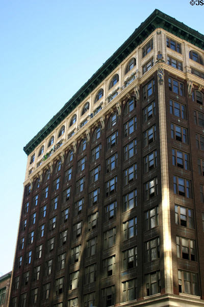Brockman Building (1912) (12 floors) (530 West Seventh St.). Los Angeles, CA. Style: Sullivanesque. Architect: Harrison Albright.