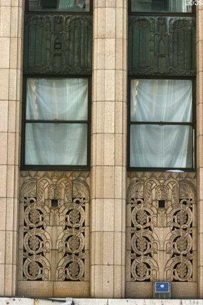 Window detail of 9th & Broadway Building. Los Angeles, CA.