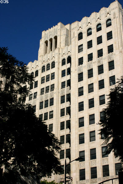 Garfield Building (1928-30) (13 floors) (403 West 8th St.). Los Angeles, CA. Style: Art Deco. Architect: Claude Beelman. On National Register.