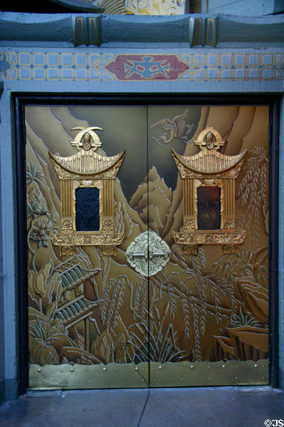 Doors of Mann's Chinese Theatre. Hollywood, CA.