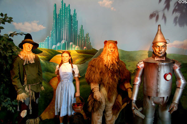 Wax Wizard of Oz characters at Hollywood Wax Museum. Hollywood, CA.