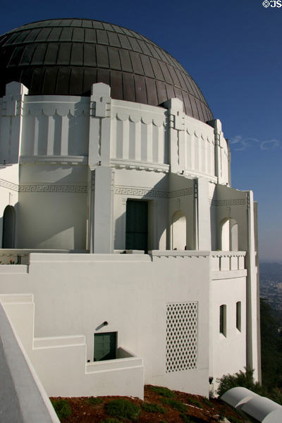 Arcaded walkway around Griffith Observatory. Los Angeles, CA.