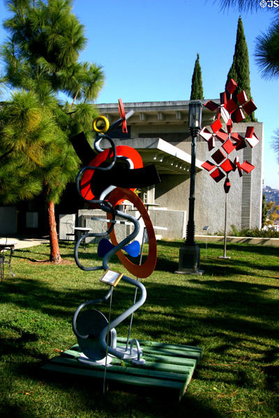 Sculpture by Peter Shire at Municipal Art Gallery in Barnsdall Park. Los Angeles, CA.
