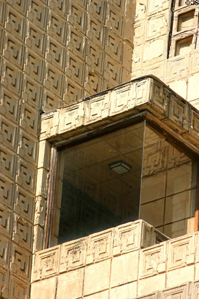 Ennis House concrete block pattern. Los Angeles, CA.