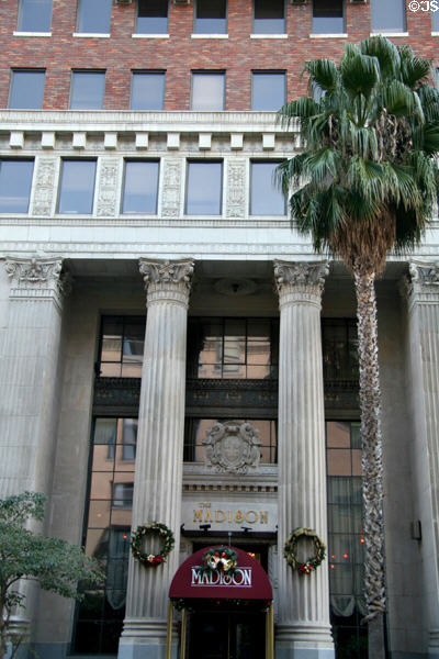 Entrance of Security Pacific Building (originally Security Trust & Savings). Long Beach, CA.