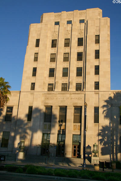 Long Beach Post Office Building (1932) (7 floors) (300 Long Beach Blvd.). Long Beach, CA. Style: Art Deco.