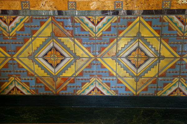 Wall tiles of Los Angeles Union Station. Los Angeles, CA.