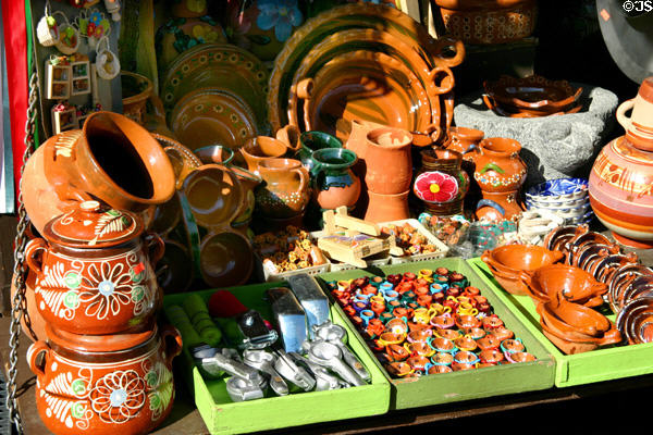 Ceramics shop on Olvera Street. Los Angeles, CA.