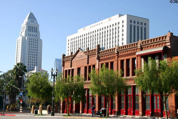 Los Angeles City Hall & P. Garnier building. Los Angeles, CA.