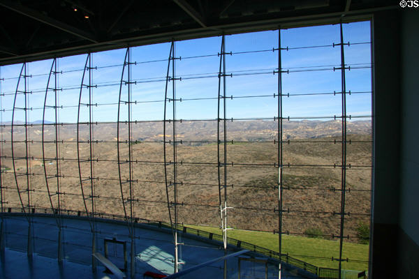 View of Simi Valley from Air Force One Pavilion (2005) at Reagan Museum. Simi Valley, CA.