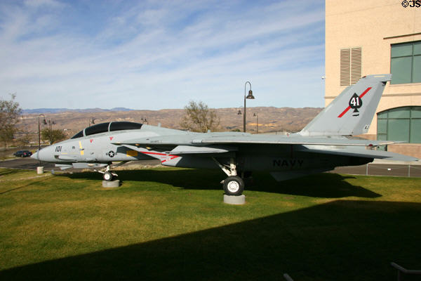 F-14A Tomcat Fighter Jet at Reagan Museum. Simi Valley, CA.