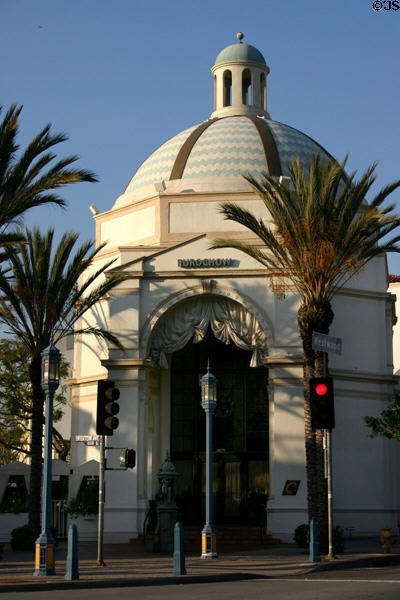 The Dome (1929) octagonal with zigzag dome, a Westwood landmark. Los Angeles, CA. Architect: Allison & Allison.
