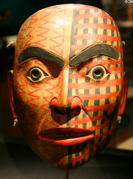 Tsimshian mask (19thC) from British Columbia at Fowler Museum. Los Angeles, CA.