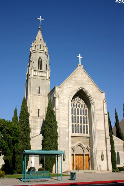 St Augustine Catholic Church (1956-7) (Washington & Jasmine). Culver City, CA. Style: Gothic. Architect: J. Earl Trudeau.