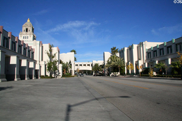 Beverly Hills Civic Center flanks North Rexford Drive. Beverly Hills, CA.