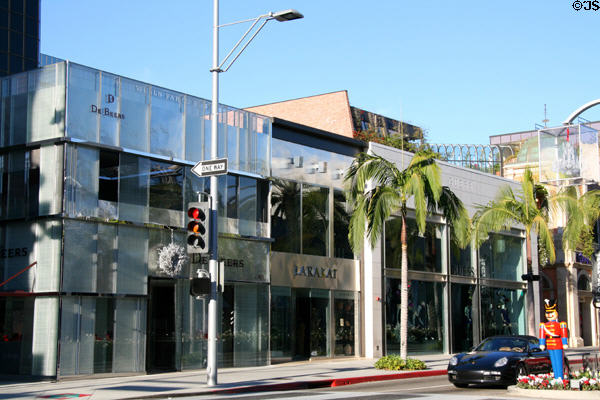 De Beers + Barakat + Guess stores (401-411 Rodeo Dr.). Beverly Hills, CA.