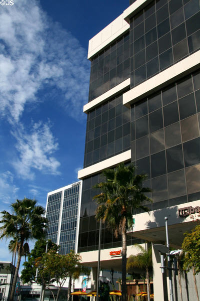 9595 Wilshire Blvd. (1972) (10 floors) + 9601 Wilshire beyond. Beverly Hills, CA. Architect: Langdon Wilson.