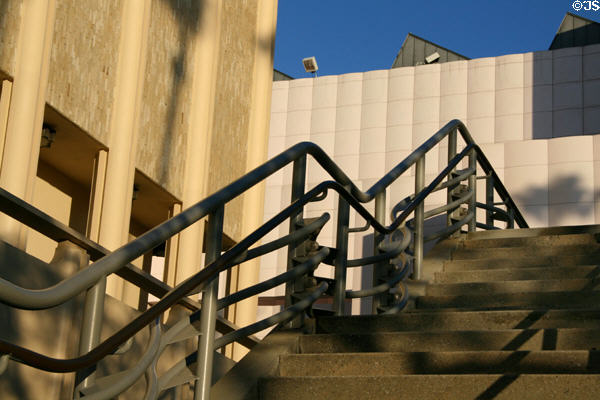 Stairway to upper level of LACMA campus. Los Angeles, CA.