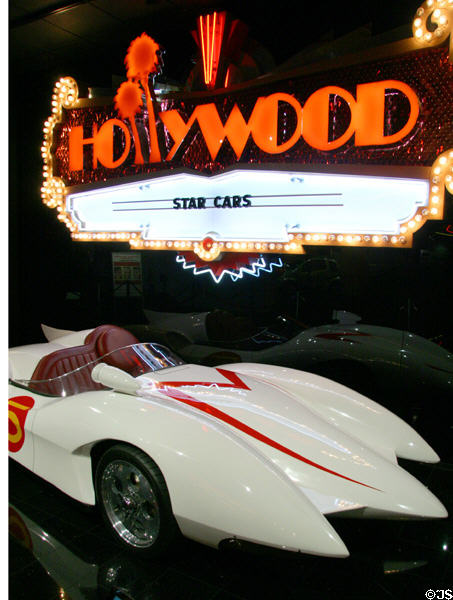 Mach 5 prototype (1999) for Speed Racer film & cartoons at Petersen Automotive Museum. Los Angeles, CA.