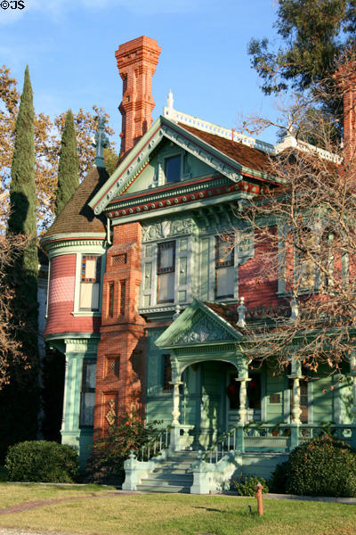 Hale House (1887) at Heritage Square Museum. Los Angeles, CA. Style: Queen Anne. On National Register.