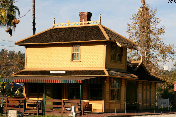 Palms Depot (1887) at Heritage Square Museum. Los Angeles, CA.