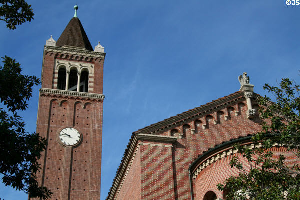 Romanesque features of Mudd Hall at USC. Los Angeles, CA.