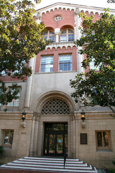 Bridge Hall (1928) (3670 Trousdale Pkwy.) at USC. Los Angeles, CA. Architect: John Parkinson & Donald B. Parkinson.
