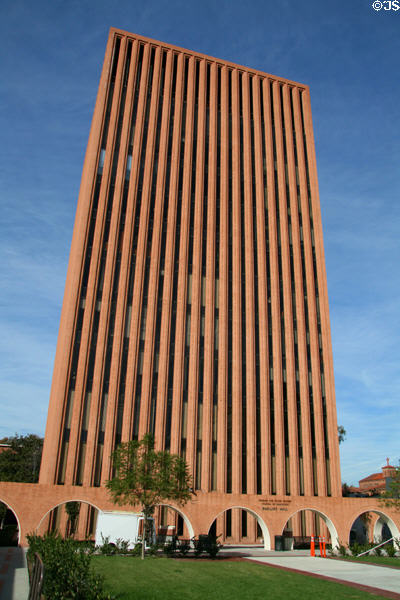 Waite Phillips Hall (1968) (Trousdale Pkwy.) at USC. Los Angeles, CA. Architect: Edward Durell Stone.