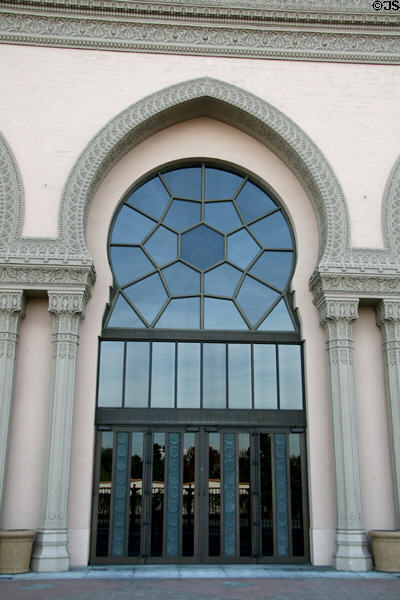 Moorish-style entrance arch of Shrine Auditorium. Los Angeles, CA.