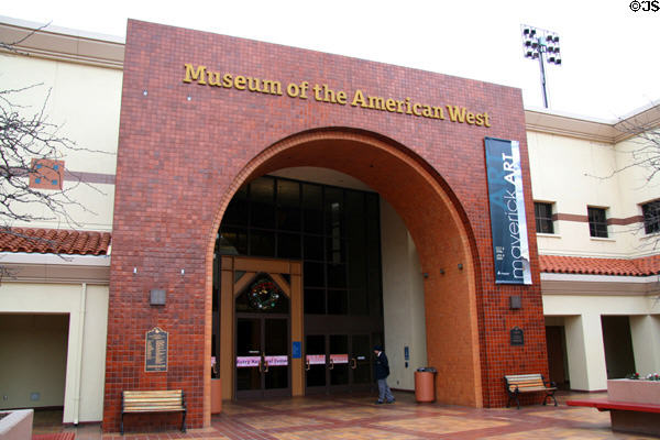 Entrance of Museum of the American West at Autry National Center. Los Angeles, CA.