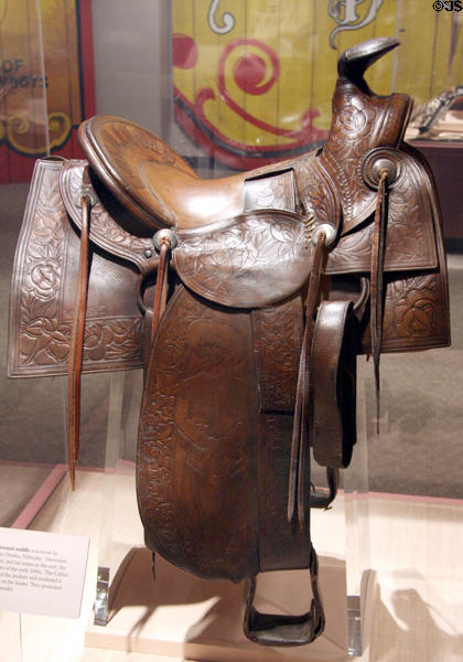 Buffalo Bill Cody's personal saddle (1880s) at Autry National Center. Los Angeles, CA.